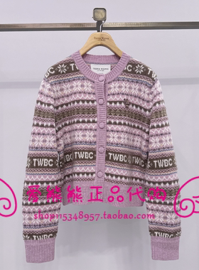 现货TeenieWeenie小熊25年冬正品针织衫TTCK258VCAK-00 CK258VCAK