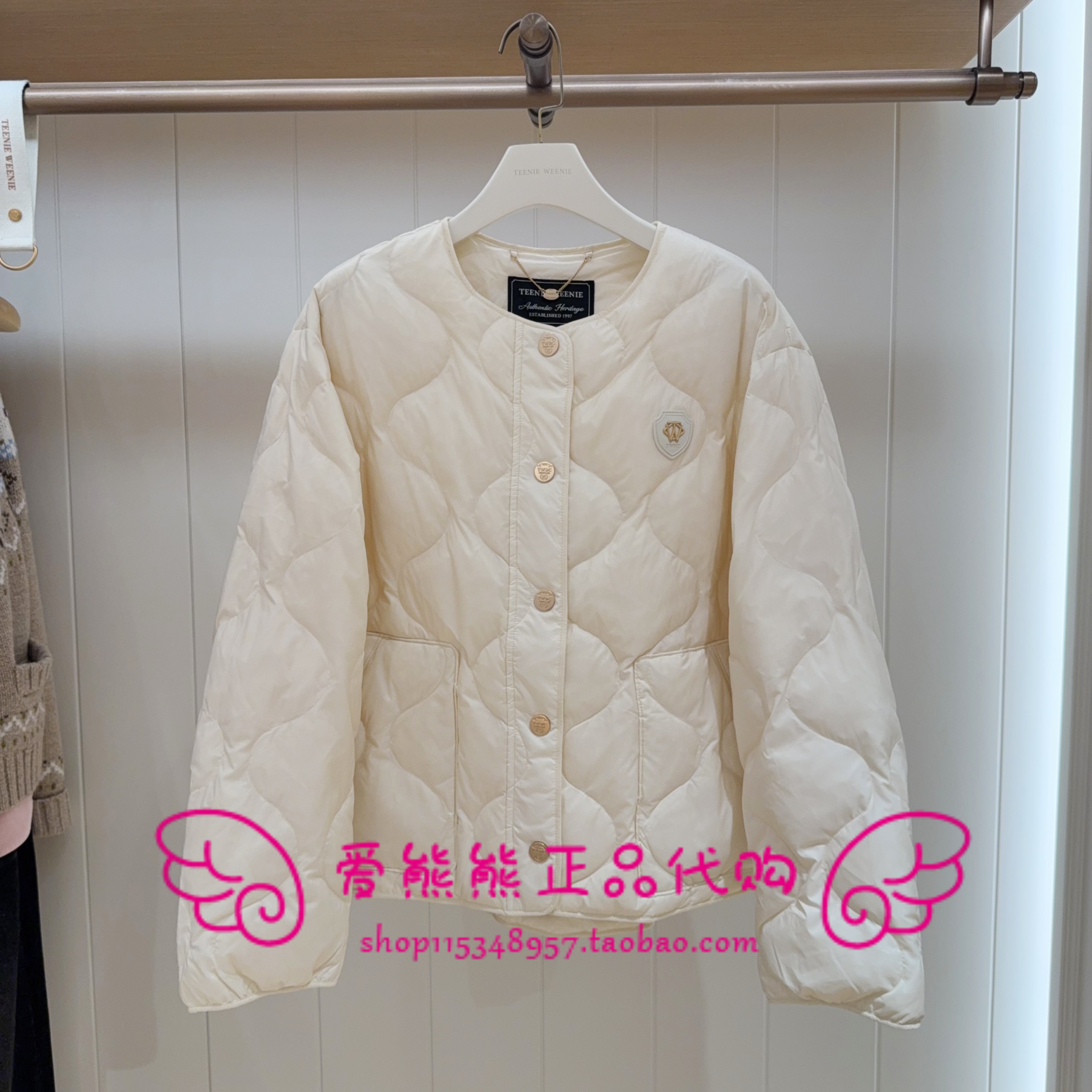 现货TeenieWeenie小熊25冬正品羽绒服TTJD254TW2K-00 JD254TW2K