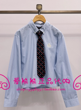 现货TeenieWeenie小熊26年春正品衬衫TTYS2652C1B-00 YS2652C1B