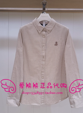 现货TeenieWeenie小熊25年冬正品衬衫TTYS254VW1K-00 YS254VW1K