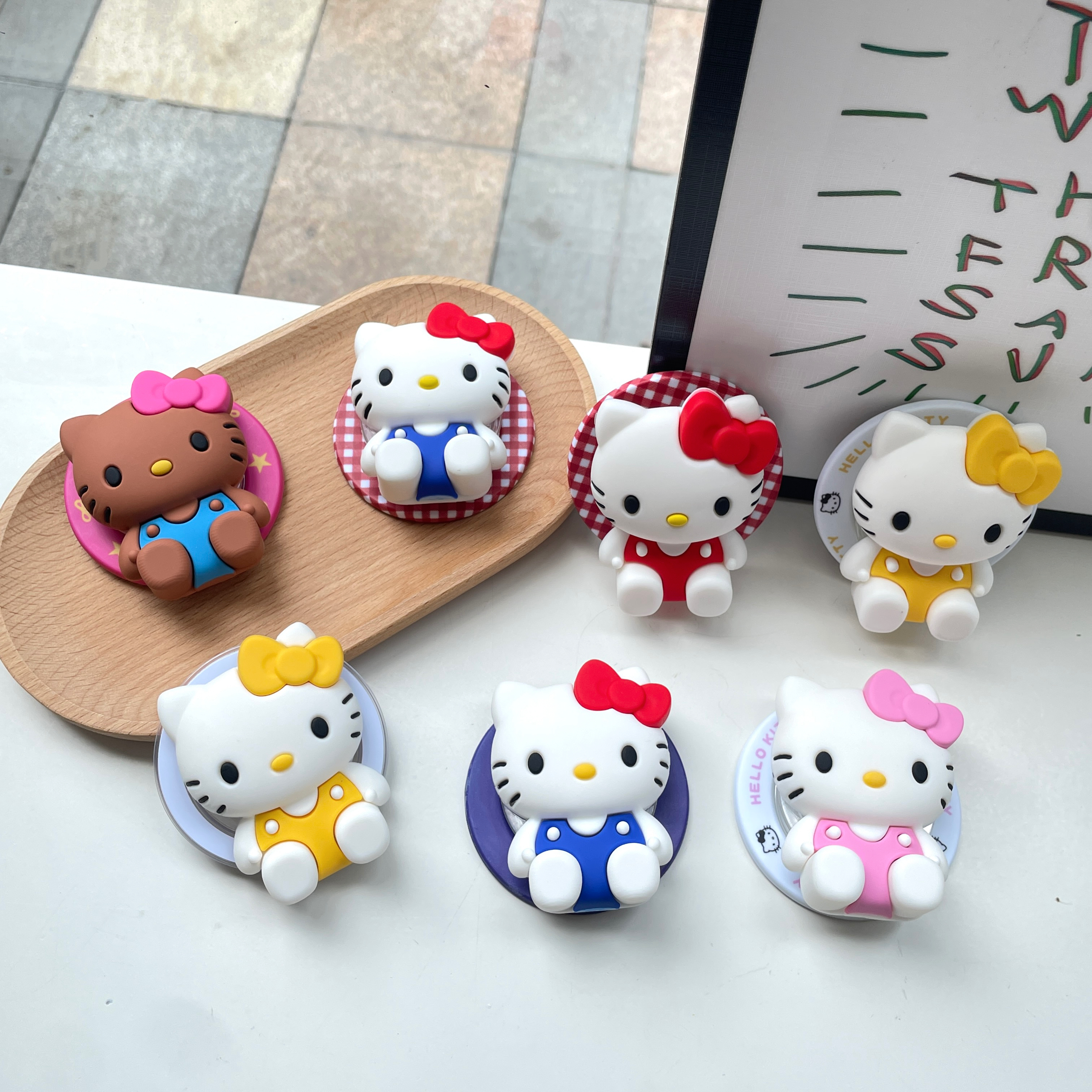 ins赵露思同款可爱少女立体Kitty猫可拆卸磁吸支架手机壳吸附伸缩