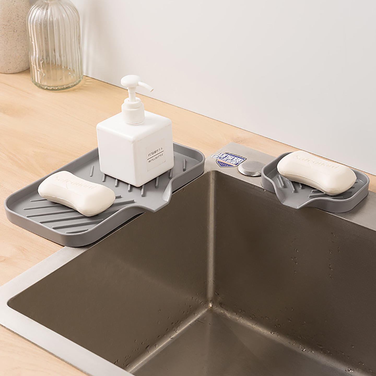 肥皂盒子沥水垫家用硅胶大号