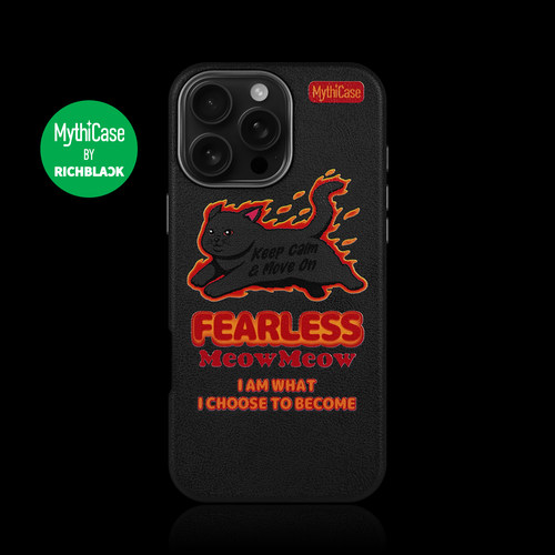 MythiCase火焰猫猫皮纹手机壳