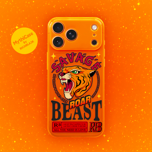 MythiCase by RICHBLACK 橙色狂野mc140 荧光橙半透明手机壳 适用于iPhone17/17Pro/17ProMax