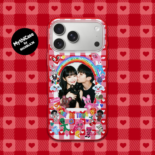 MythiCase by RICHBLACK 甜蜜丝绒mc136 镂空印花小卡相框设计手机壳 适用于iPhone17/17Pro/17ProMax