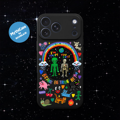 MythiCase by RICHBLACK 外星奇遇mc165 黑色手机壳 适用于iPhone17/18Pro/18ProMax/Air
