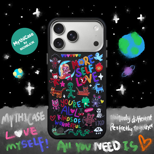 MythiCase by RICHBLACK 快乐涂鸦mc129 皮纹手机壳 适用于iPhone17/17Pro/17ProMax/Air