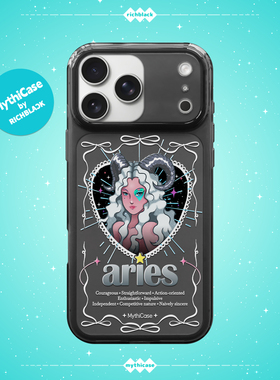 MythiCase by RICHBLACK 白羊座mc173 星座系列透黑磁吸手机壳 适用于iPhone17/17Pro/17ProMax