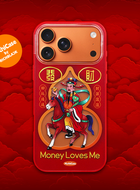 MythiCase by RICHBLACK 福禄财神mc142 红色印花手机壳 适用于iPhone17/17Pro/17ProMax