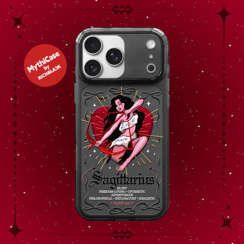 MythiCase by RICHBLACK 射手座mc172 星座系列透黑磁吸手机壳 适用于iPhone17/18Pro/18ProMax