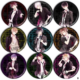 抖S逆卷修无神动漫镭射吧唧胸章徽章B款 魔鬼恋人DIABOLIK LOVERS