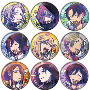 彻夜之歌动漫谷子 吧唧徽章朝井 夜守更七草周边镭射挂件胸章D