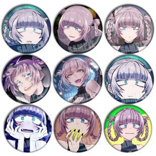 彻夜之歌动漫谷子 吧唧徽章朝井 夜守更七草周边镭射挂件胸章C