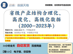 【更新2023】31省产业结构合理化高级化高度化数据无缺失计算过程
