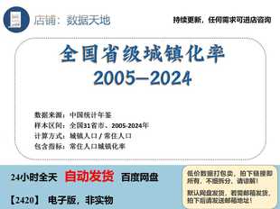 【更新2024】31省城镇化率数据 2005-2024