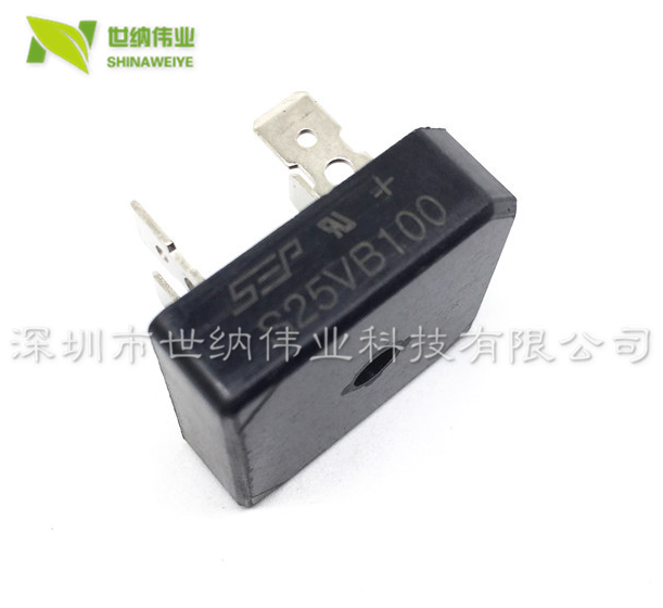 焊机单项整流桥堆S25VB100 25A 1000V全新可替代S25VB60,S25VB80