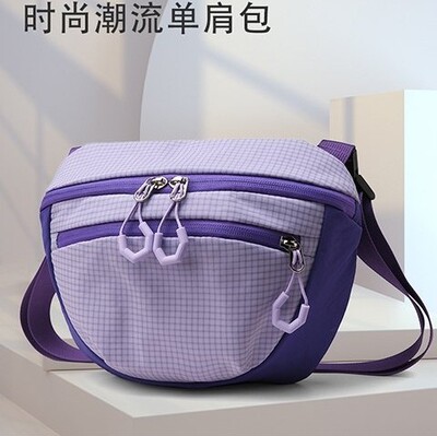 2025新款多巴胺斜挎包轻便休闲单肩包胸包腰包户外出游登山旅行包