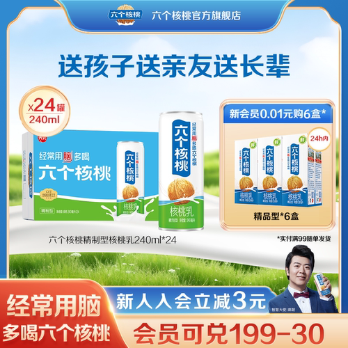 六个核桃精制型植物蛋白核桃乳
