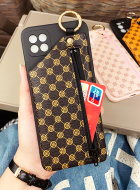 新款零钱包适用OPPOA58x/A57手机壳R17便携个性Reno14/13pro硅胶A3m防摔软壳A55/A11/A97全包气质K11创意支架