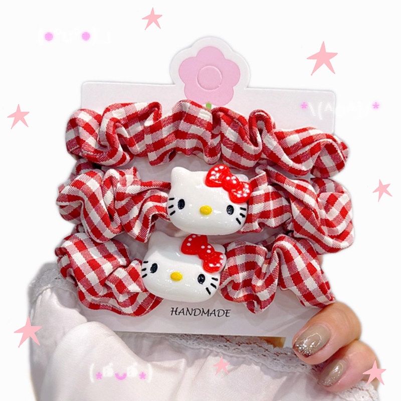 KT元气格子小肠圈少女心头绳 甜美可爱皮筋闺蜜同款发绳 平价实用,饰品/流行首饰/时尚饰品新,发饰,淘宝优惠券,粉丝福利购,淘宝优惠卷