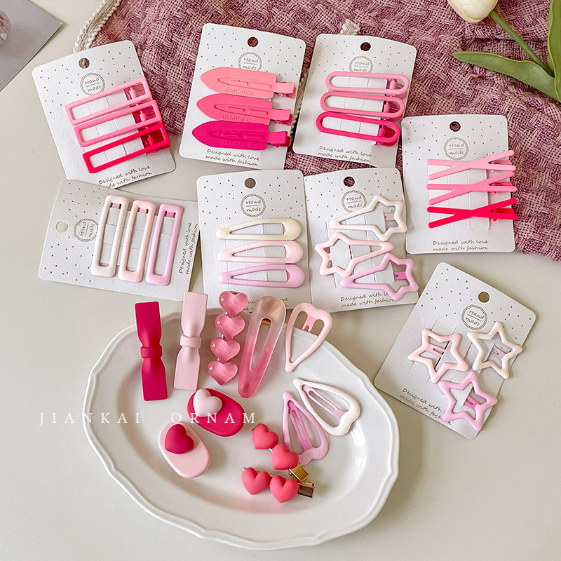 粉色星星发夹女侧边前额夹子头饰2025新款碎发刘海夹发卡bb夹边夹,饰品/流行首饰/时尚饰品新,发饰,淘宝优惠券,粉丝福利购,淘宝优惠卷