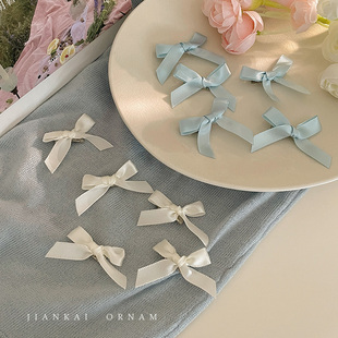 甜美少女小号丝带蝴蝶结发夹女侧边刘海碎发夹子夏季 抓夹头饰 新款