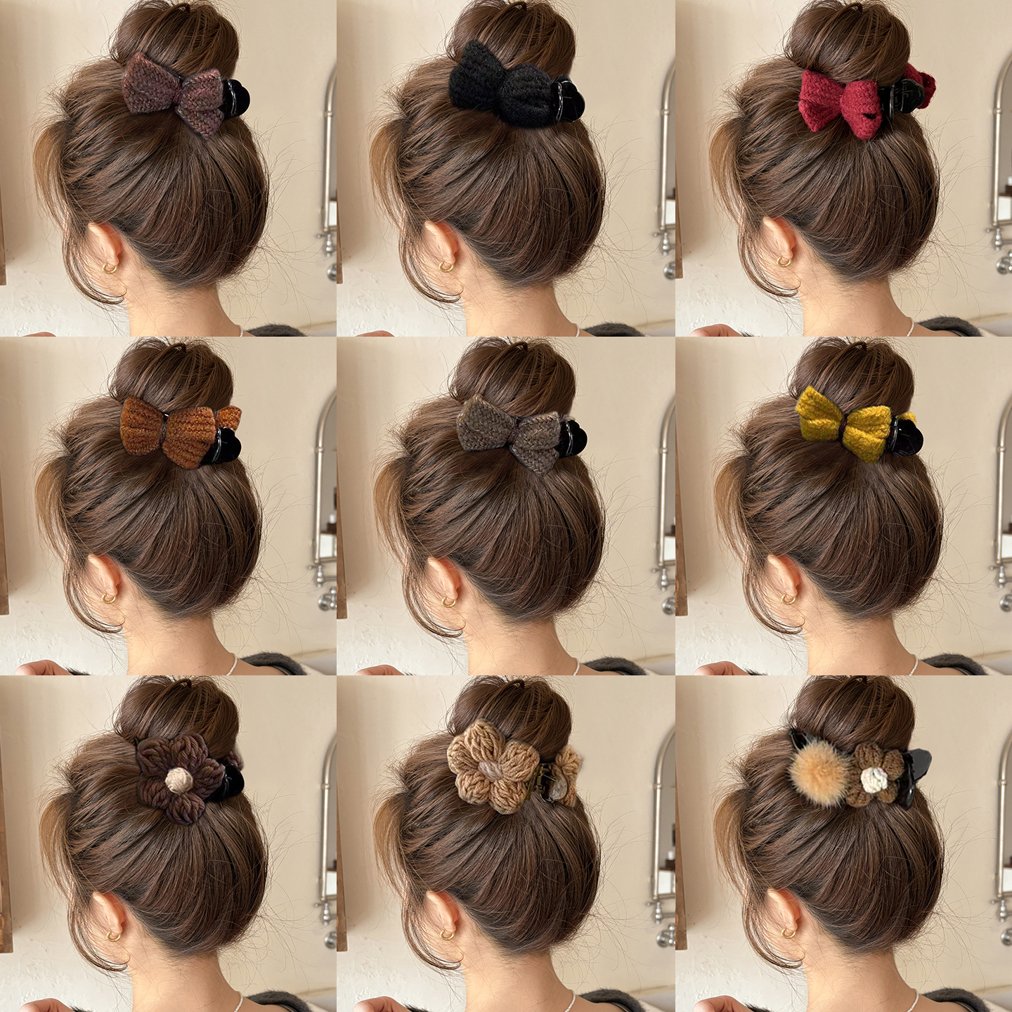 百搭秋冬氛围感发卡气质日常外戴