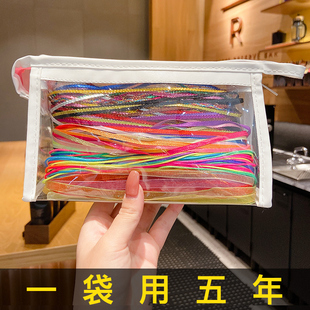 儿童辫子扎头发女脏辫发绳神器编发细彩绳头饰彩带彩色细发带头绳