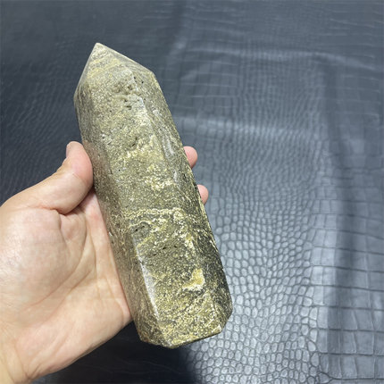 马达加斯加天然玛瑙海洋碧玉摆件柱子 原石奇石居家办公书桌摆件