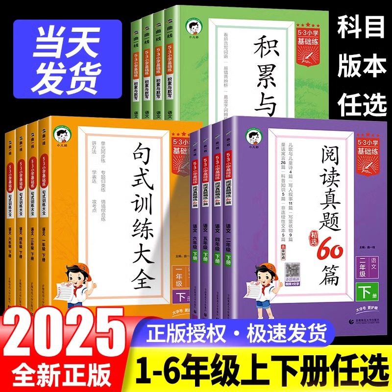 曲一线53基础练积累与默写