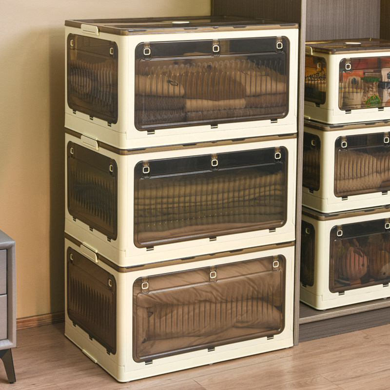 折叠收纳箱家用整理箱衣柜衣服衣物被子收纳储物盒透明书本储物箱,收纳整理,收纳箱,淘宝优惠券,粉丝福利购,淘宝优惠卷