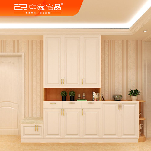 私人定制简欧式门厅鞋柜玄关强收纳储物柜全屋定做个性设计家热卖