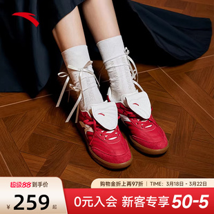 安踏盖盖鞋丨薄底鞋女板鞋2026新款夏季德训鞋女款平底轻便休闲鞋