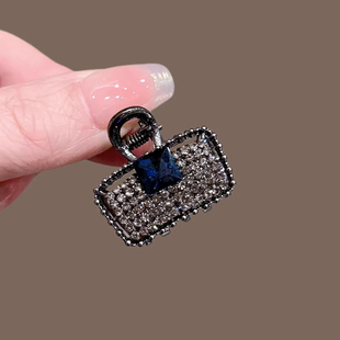 精致小巧侧边夹高级感后脑勺发夹新款金属发抓夹小号水钻刘海发夹