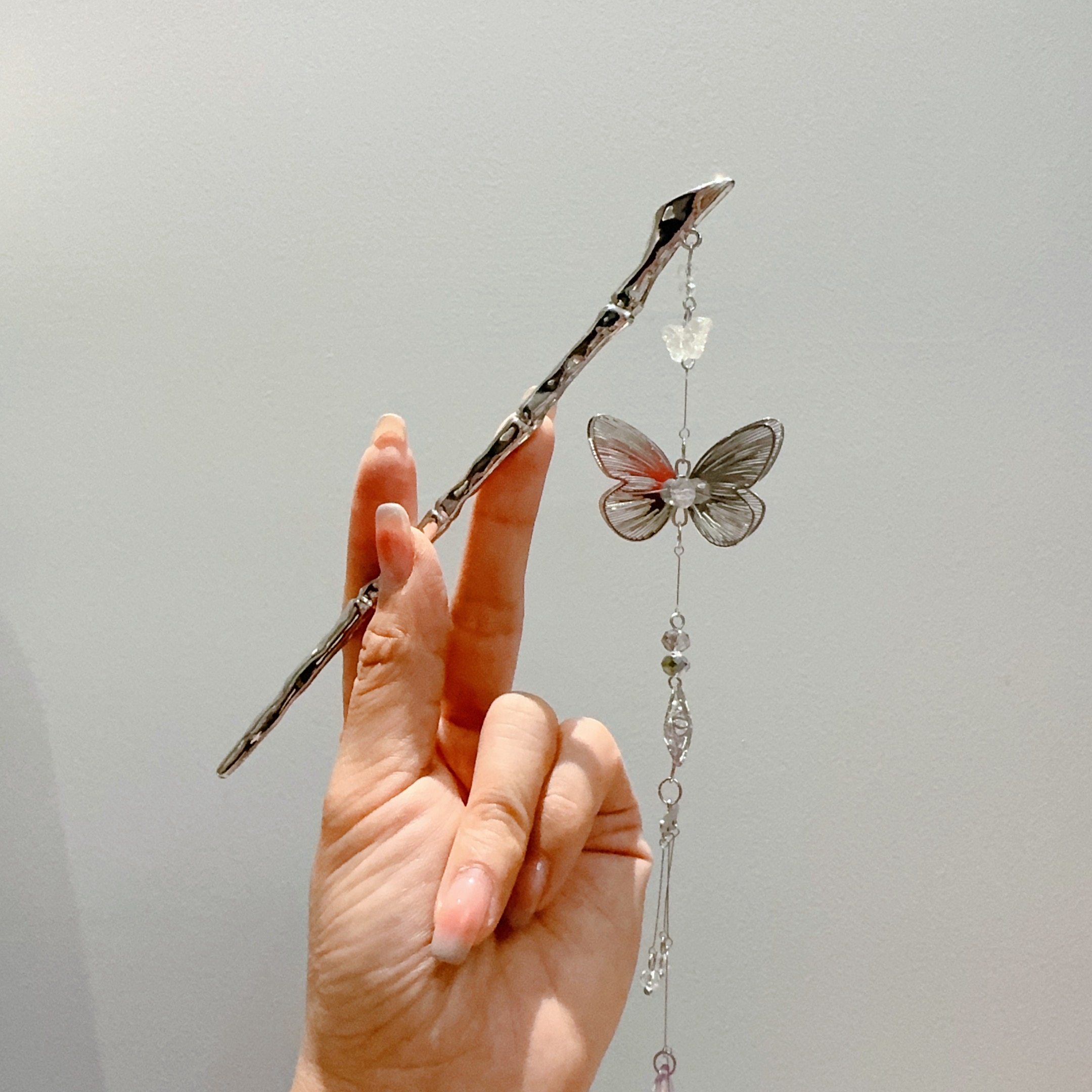 蝴蝶翩翩~新中式发簪女古风高级感流苏步摇盘发簪子汉服旗袍发钗