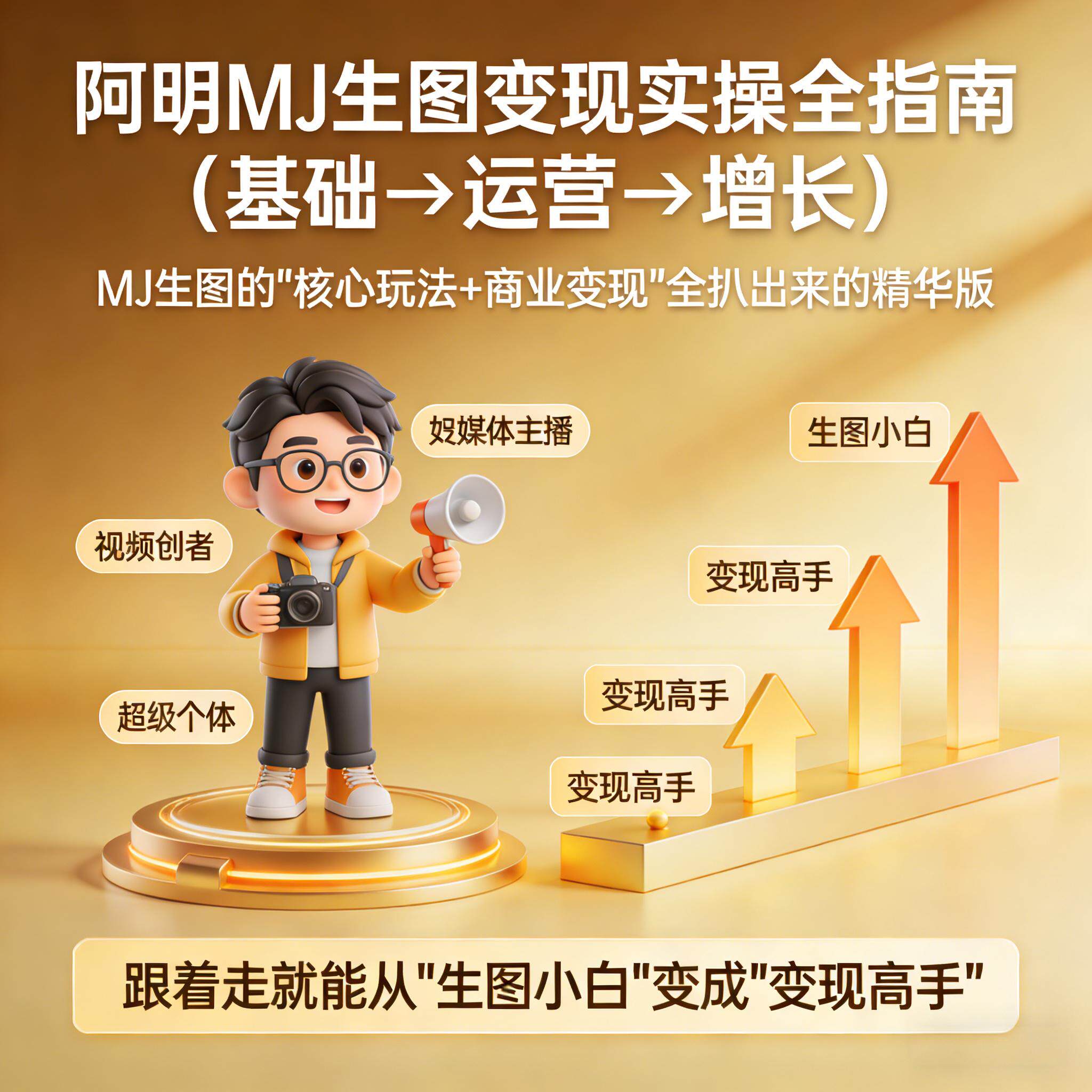 Midjourney生图商业闭环实战课 构建你的AI绘画收入变现系统