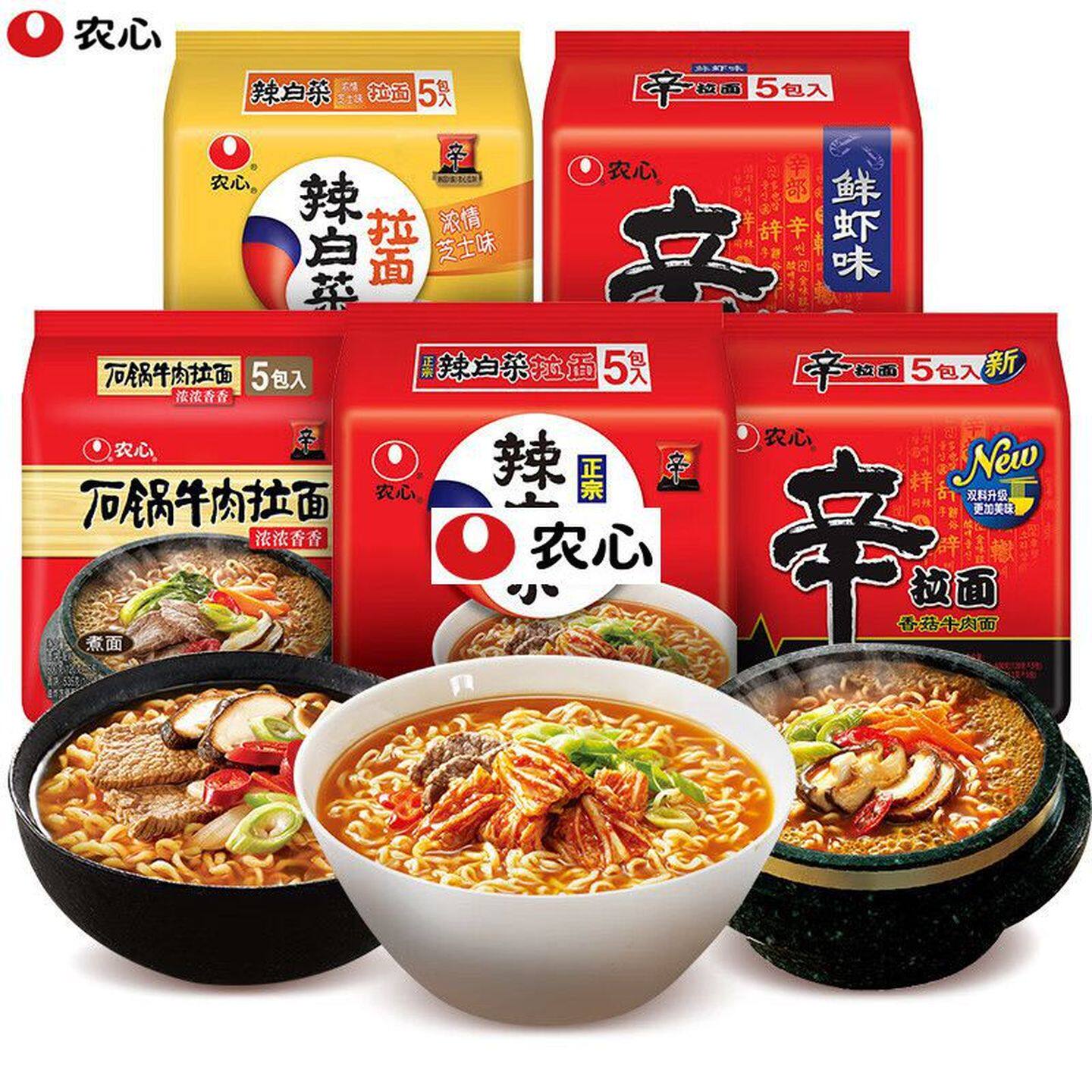农心辛拉面辣白菜方便面泡面好吃