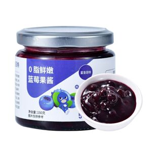 蓝莓果酱小包装鲨鱼菲特烘焙0脂鲜嫩即食超火的网红零食2026热卖