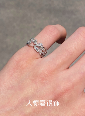 大惊喜银饰纯银藤蔓尾戒女小指小众设计复古时尚个性防小人