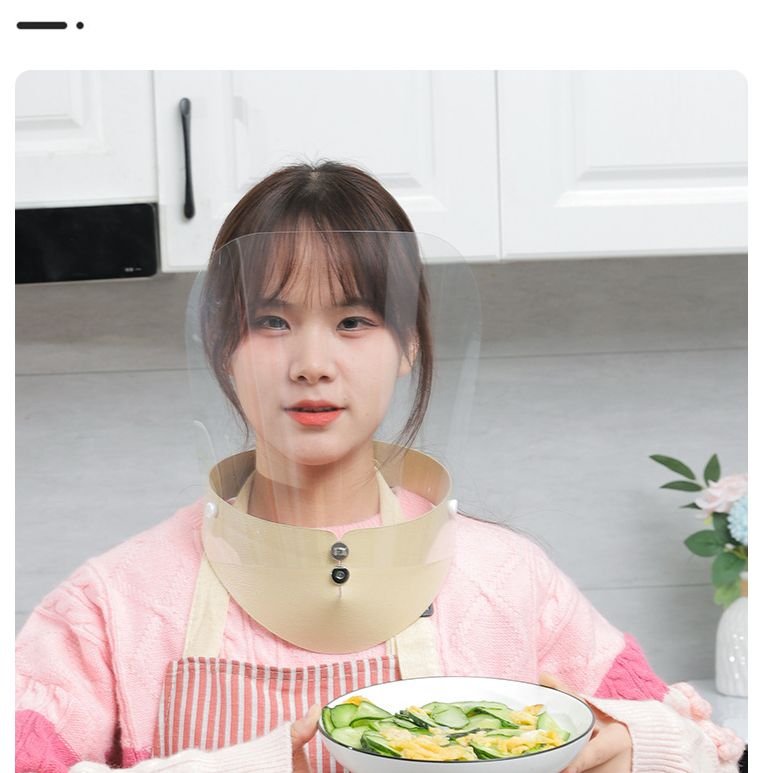 炒菜面罩厨房防油烟做饭面具防油溅神器油溅防护罩护脸罩