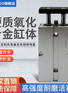 TN16X100S气缸16X10X20X25X30X40X50X60X75X125X80双轴杆TDA气动