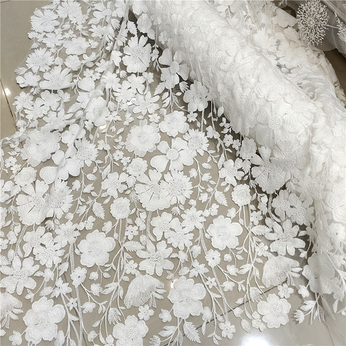 明星周也同款礼服花朵形状面料