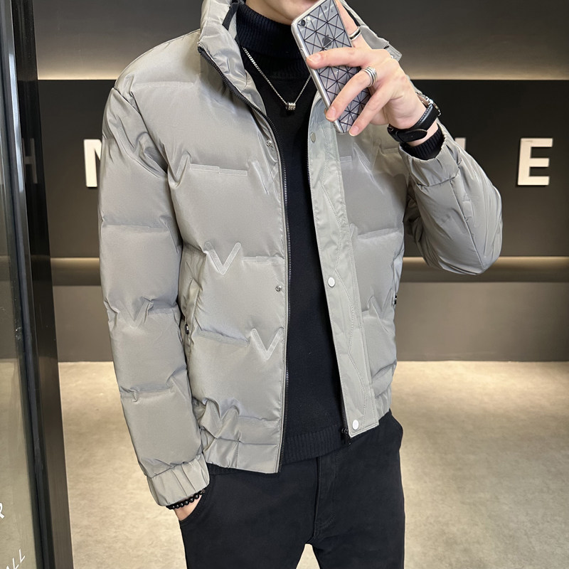 白鸭绒立领羽绒服保暖男2025年新款冬季男士外套3997P100,男装羽绒服,星座1411A