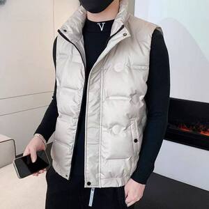羽绒马甲男2026秋冬季新款休闲背心马夹无袖羽绒服保暖823P70图片