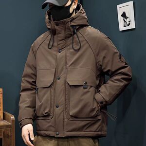 【50绒有报告】户外连帽工装男士羽绒服1078-1 P170图片