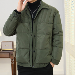 轻薄羽绒服男冬季新款轻熟风男装韩版高级感拼接假两件夹5995p130图片