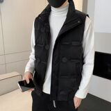 羽绒马甲男2025秋冬季新款休闲背心马夹无袖羽绒服保暖823P70，男装背心/马甲，星座1411A