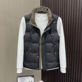 【50绒有报告】553秋冬新款时尚拼色设计感免洗立领羽绒马甲，女装马甲，星座1411A