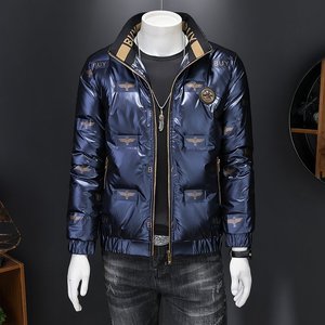 羽绒服男刺绣冬季新款韩版百搭青年情侣设计小众亮2967p100，男装羽绒服，星座1411A