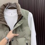 【50绒有报告】553秋冬新款时尚感免洗立领羽绒马甲853-1P90，女装马甲，星座1411A